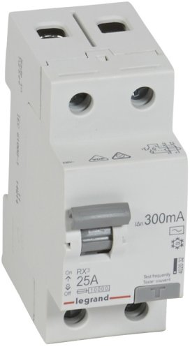 Выключатель дифференциального тока УЗО Legrand RX3 2п 25А 300мА 10,0кА тип AC фото Выключатель дифференциального тока УЗО Legrand RX3 2п 25А 300мА 10,0кА тип AC картинка